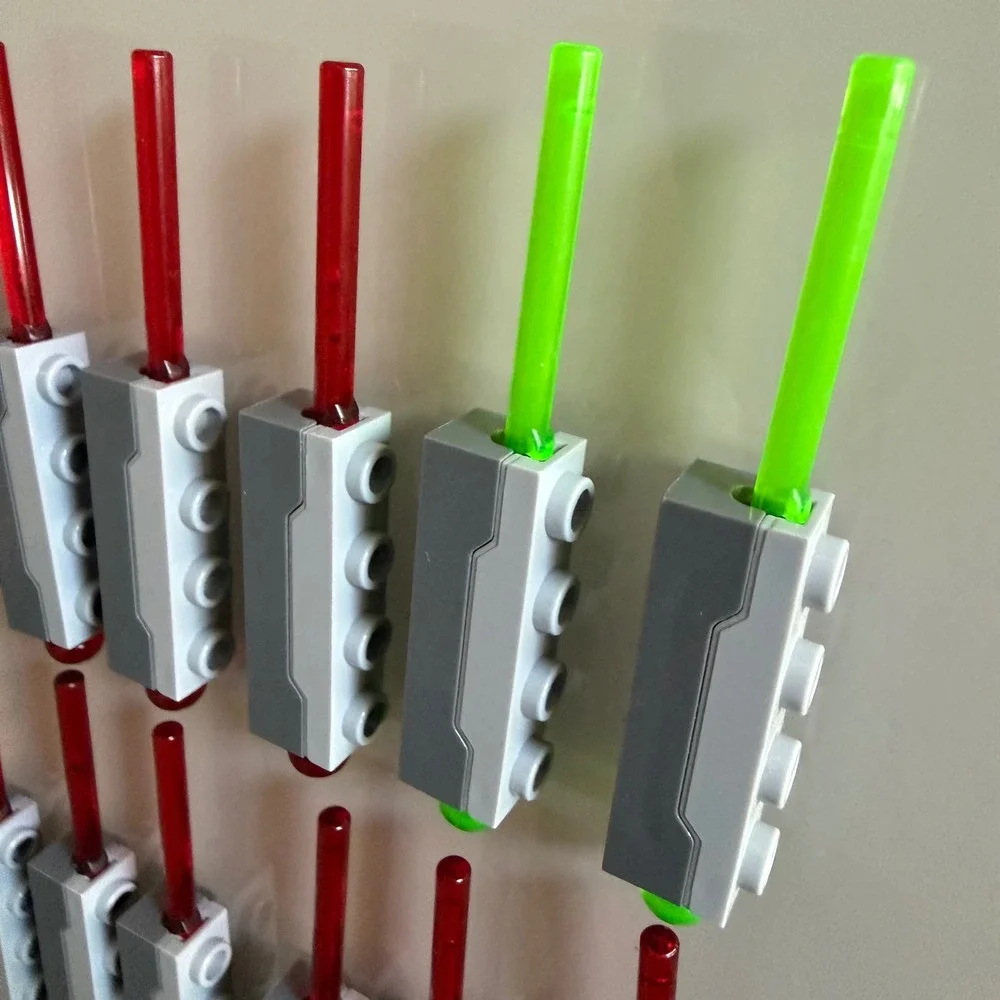 LEGO Spring Shooter with Shooter Dart Light Bluish Gray 12pc Lot Excellent - Picture 3 of 4